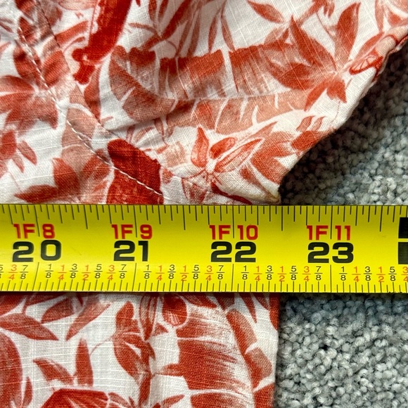 NWT Men’s‎ Tommy Bahama Short Sleeve Hawaiian Cotton Shirt Mango Tango - Picture 8 of 15